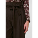 Pantalon Pia-Chocolat en Laine Vierge
