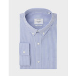 Chemise Classique à carreaux bleus