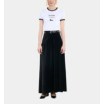 Jupe Longue En Velours Noir Femme