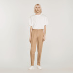 Pantalon droit élastiqué