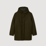 Parka en laine à capuche