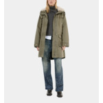 Parka À Capuche Kaki Femme