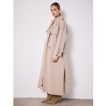 Trench laine cachemire Talia TERRE_FUMEE