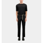 T-Shirt Manches Courtes En Lin Avec Broderie Poitrine Homme