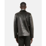 Double Breasted Leather Jacket