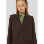 Veste Valson-Chocolat en Laine Vierge