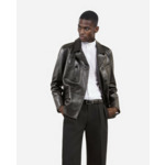 Double Breasted Leather Jacket