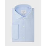 Chemise Semi-ajustée Infroissable rayée bleue