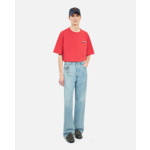 T-Shirt Rouge Sérigraphie 100% Wild Homme