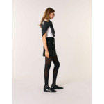 Jupe courte en maille à sequins