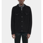 Cardigan En Laine Noire Homme