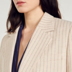 Veste courte à rayures