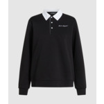 POPLIN COLLAR SWEATSHIRT