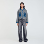 Cardicoat en maille et jean