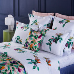 Yves Delorme - Drap plat en satin multicouleurs, Parfum