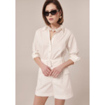 Short Sylviane-Blanc en Coton