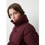 Doudoune courte à motif floral 3D