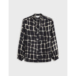 Blouse lena imprimée noire