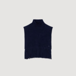 Col écharpe en maille velours