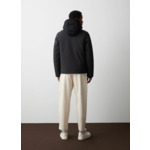 Doudoune en maille technique à côtes anglaises