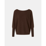 Pull Penseeboat Chocolat en Cachemire