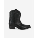 Bottes Western En Cuir Noir