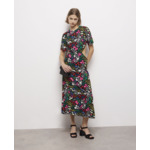 Robe Longue A Manches Courtes Dos Nu Femme