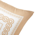 Yves Delorme - Housse de coussin en soie blanc, Joyau