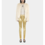 Legging Satiné Doré Femme