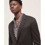 Veste Costume Col Classic Pipping Homme