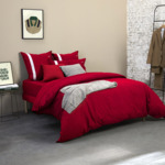 Lacoste - Housse de couette en percale de coton vert, L Chic