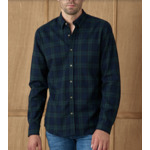 Chemise Mercer en flanelle carreaux Off Green