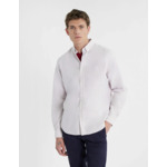Chemise Gaspard rayée bordeaux