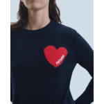 Pull Col Rond Coeur Léger