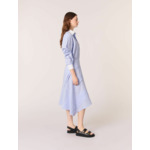 Jupe longue en coton à rayures