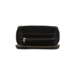 Portefeuille femme zip a-noir/noir