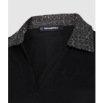 BOUCLE DETAIL LS POLO TOP