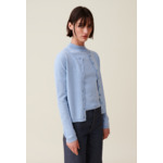 Cardigan laine boutonné broderie CP