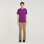 Tee-shirt fleur en coton
