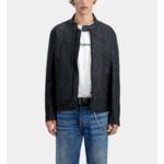 Blouson Cuir Biker Avec Decoupe Homme