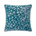 Yves Delorme - Housse de coussin en coton viscose bleu, Tioman