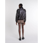 Blouson oversize en cuir