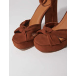 Sandales en suède à plateformes