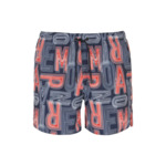 Boxer tissé pour homme - bleu marine/rouge/blanc