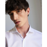 Chemise Ajustée en façonné blanc