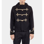 Caban Court À Capuche Bleu Marine Homme