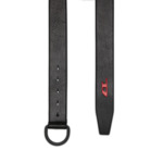 Ceinture avec anneau en D en cuir