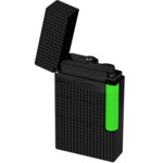 Briquet Le Grand S.T. Dupont Noir Mat Entraineur Vert