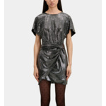 Robe Courte Métallisée Femme