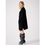 Robe poncho cachemire Bella NOIR